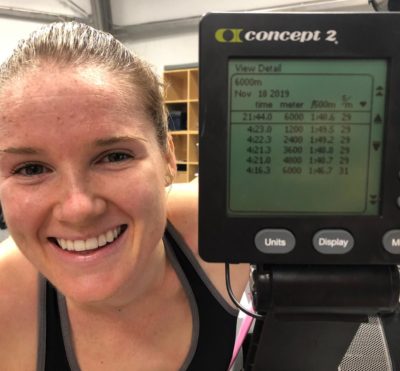 Jennifer Casson établit le record du monde à l’ergomètre