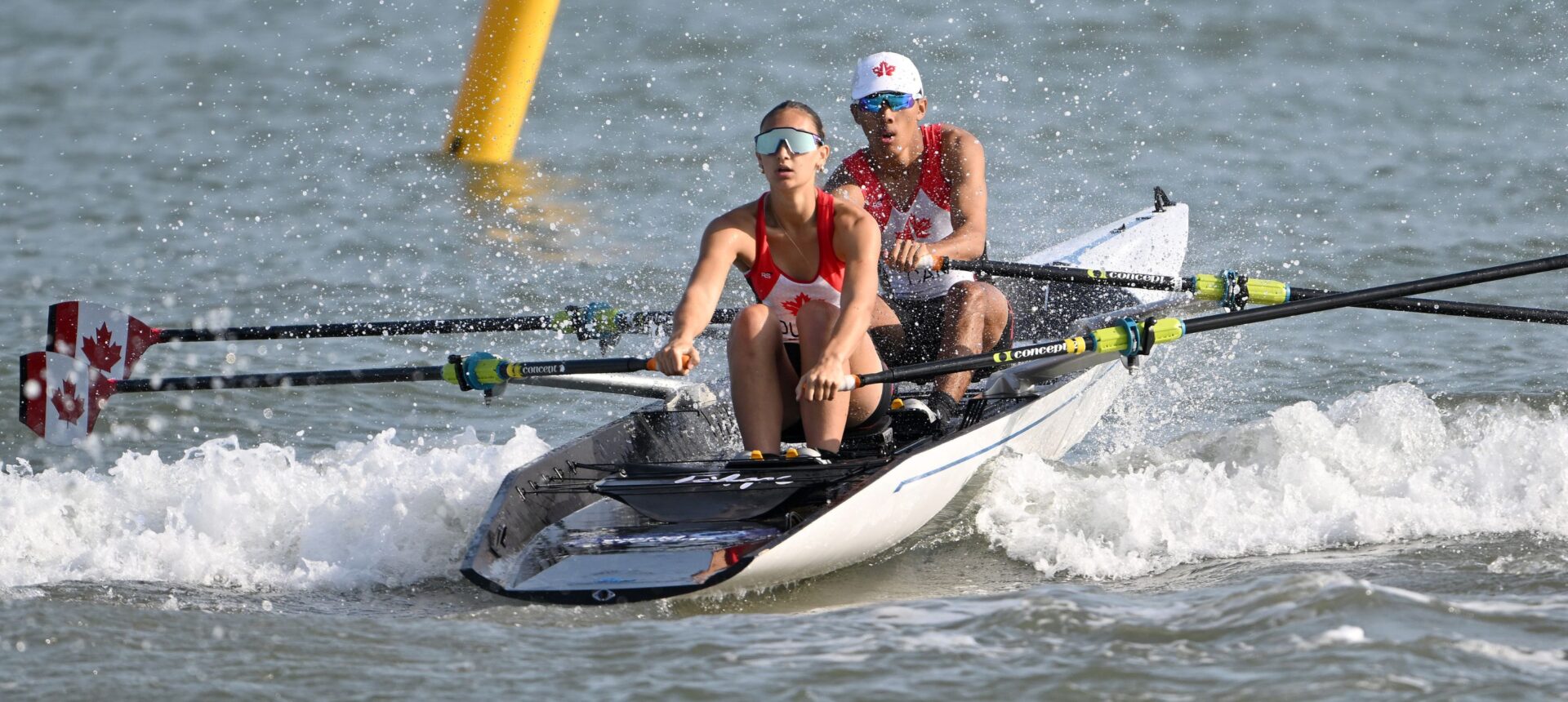 Les rameurs canadiens sur le sable aux Finales du sprint de plage de World Rowing 2023