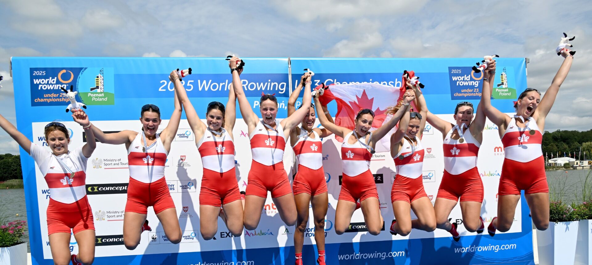 Championnats du monde U23 de World Rowing 2025 : Un podium pour le huit féminin en Pologne