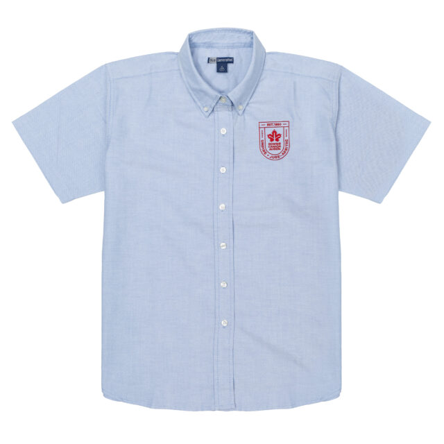 Chemise Oxford à manches courtes pour juges-arbitres (BlueGeneration)